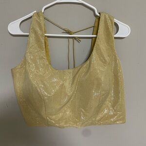 Gold Saree top